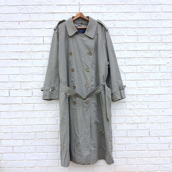 Vintage Burberrys of London Trench Coat Nova 44 Long - Picture 1 of 16